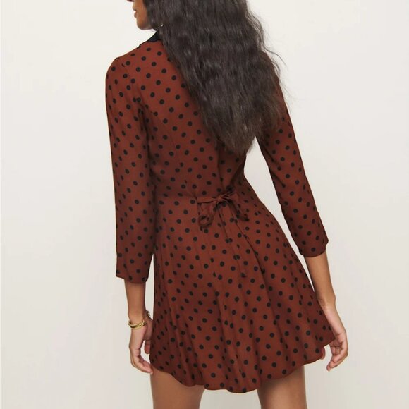 NWT Reformation Galene Polka Dot Dress - Picture 3 of 10